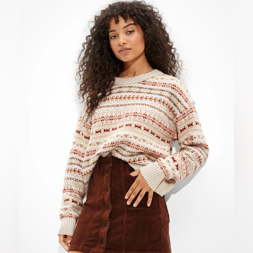 EUC AE Corduroy Button Up Skirt